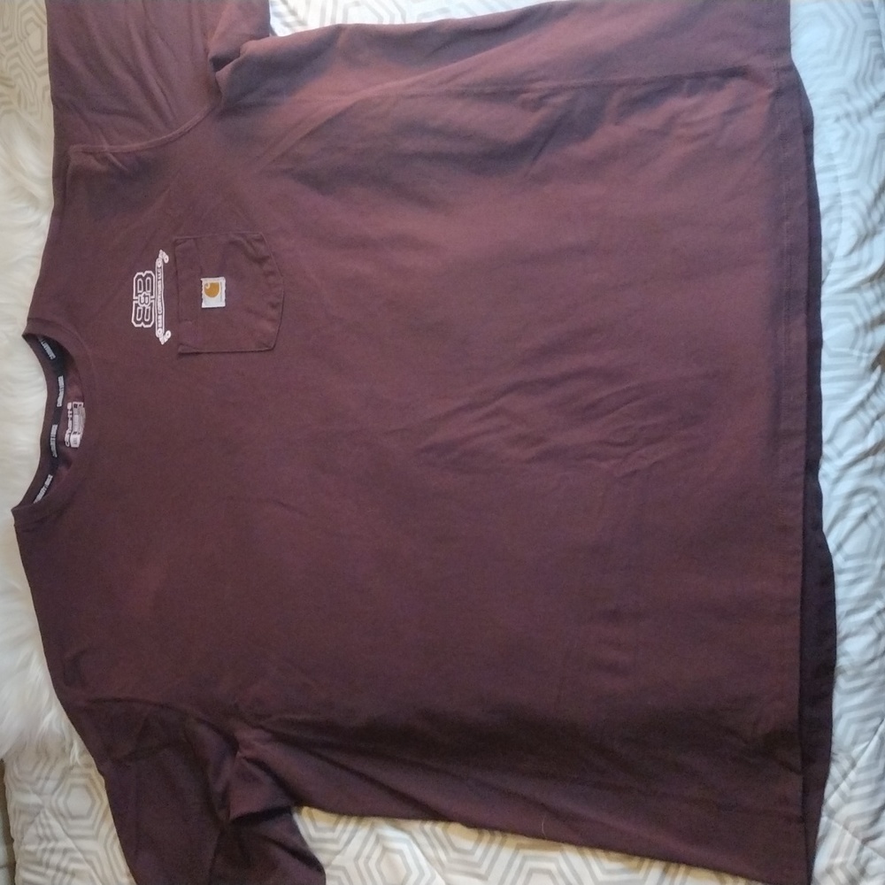 Carhartt Force tee deep plum color sz 4XL relaxed fit